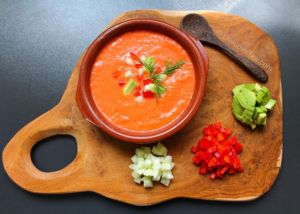 Spanish gazpacho raw vegan tomato soup by Live Love Raw